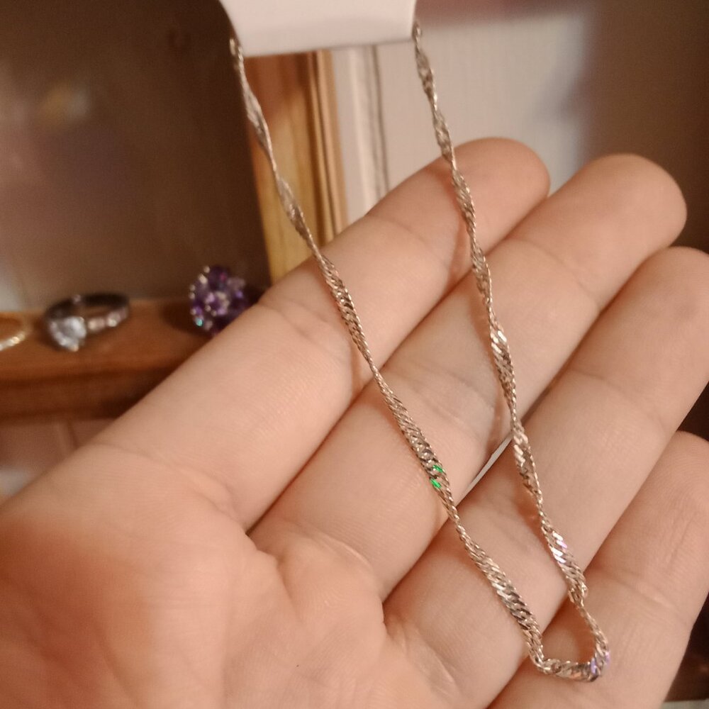 ✨ 925 Sterling Silver Italy Rope Chain Bracelet – 12” Unisex ✨